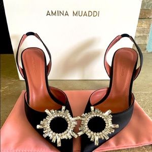 Amina Muaddi Begum Slingback Pumps